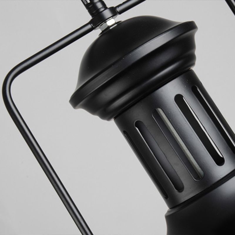 Silva Retro LED Lámpara Colgante Comedor Negro/Óxido Metal