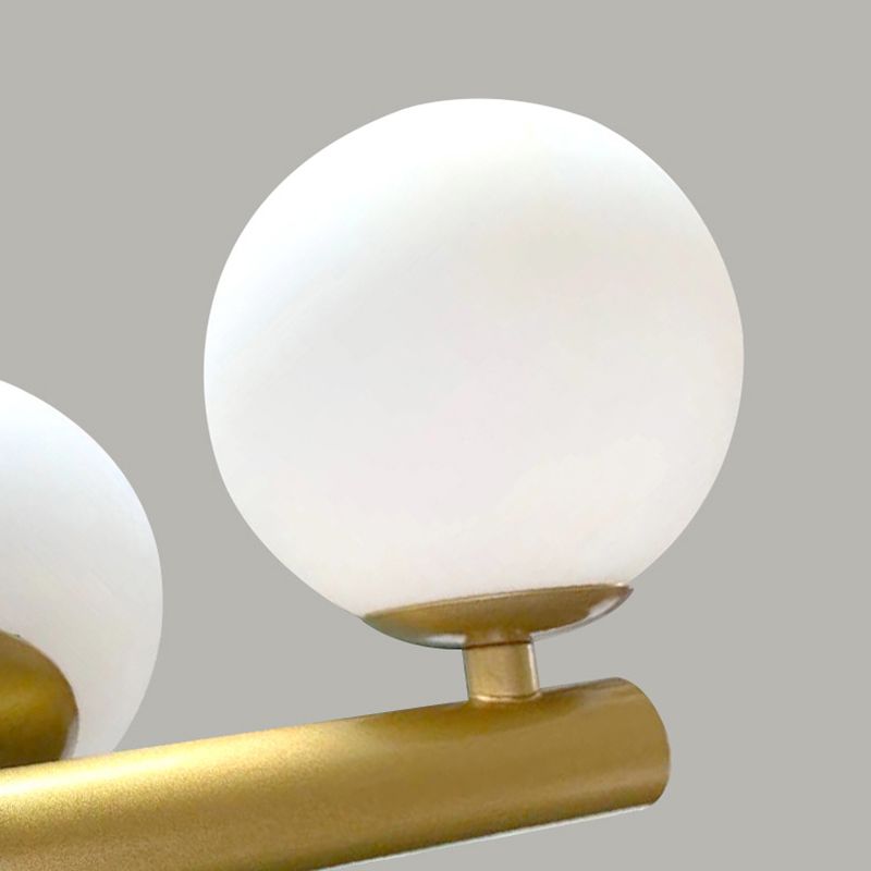 Valentina Moderno LED Lámpara Colgante Oro Dormitorio/Salón Vidrio