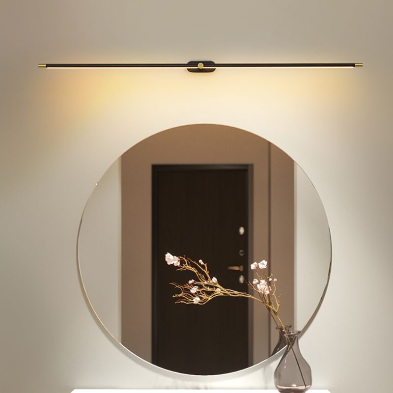 Arisha Lámpara de Pared Lineal Minimalista en Dorado y Negro