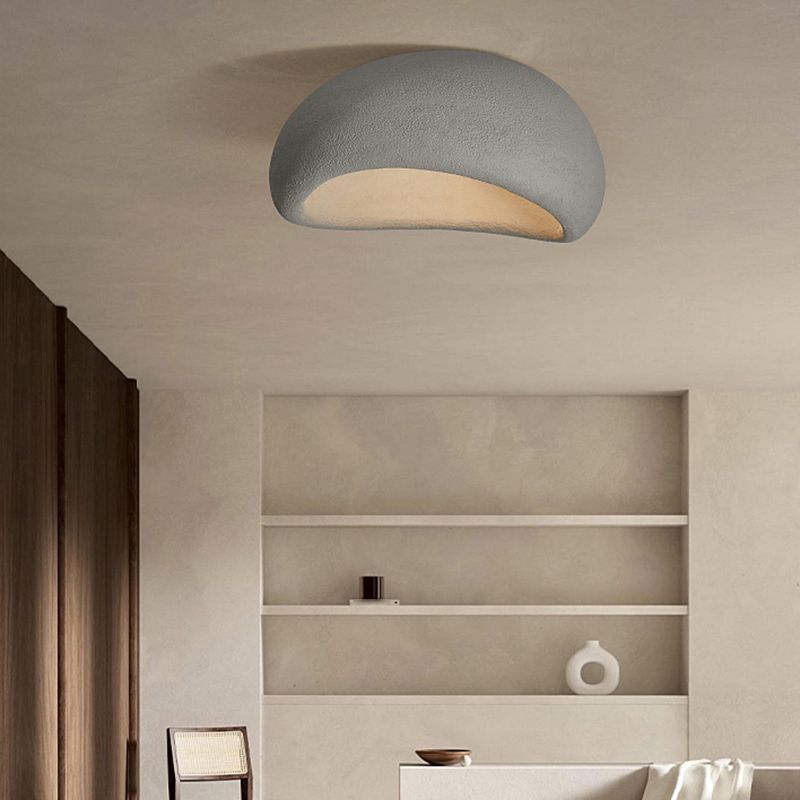 Avi Moderno LED Lámpara de Techo Blanco/Gris Dormitorio/Pasillo Resina