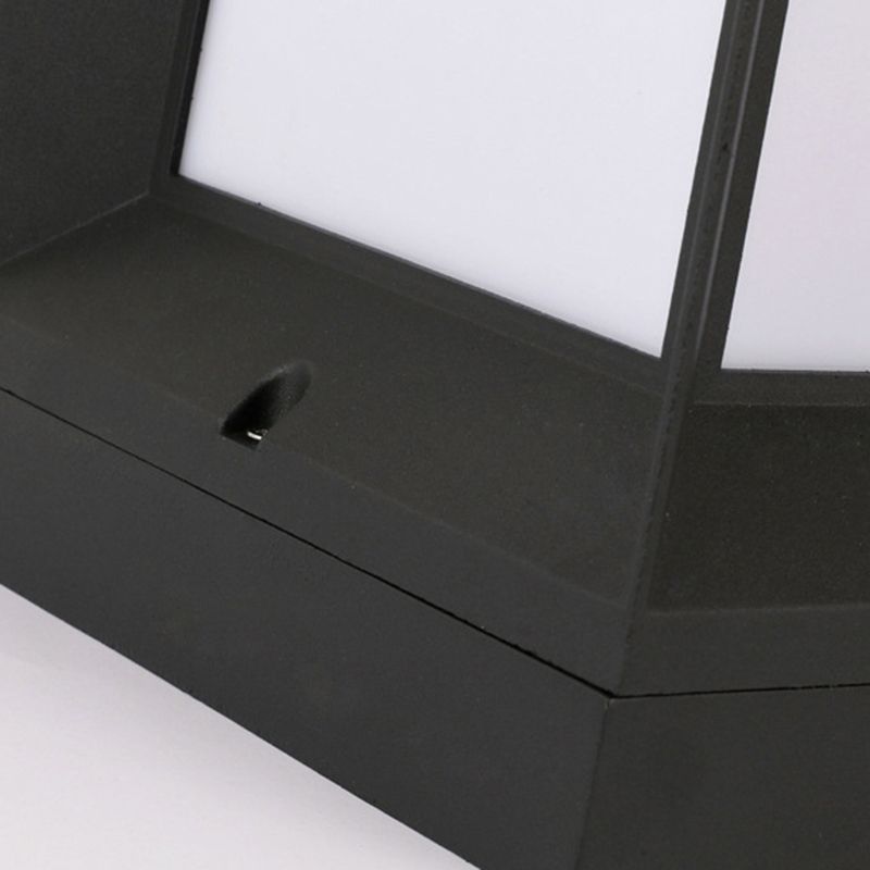 Ray Moderna Lámpara Exterior Cubo Metal Patio Jardín