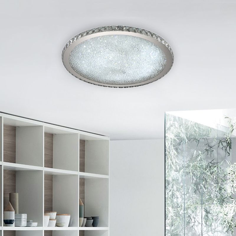 Kristy Plafón Redondo Transparente/Ambar Salón