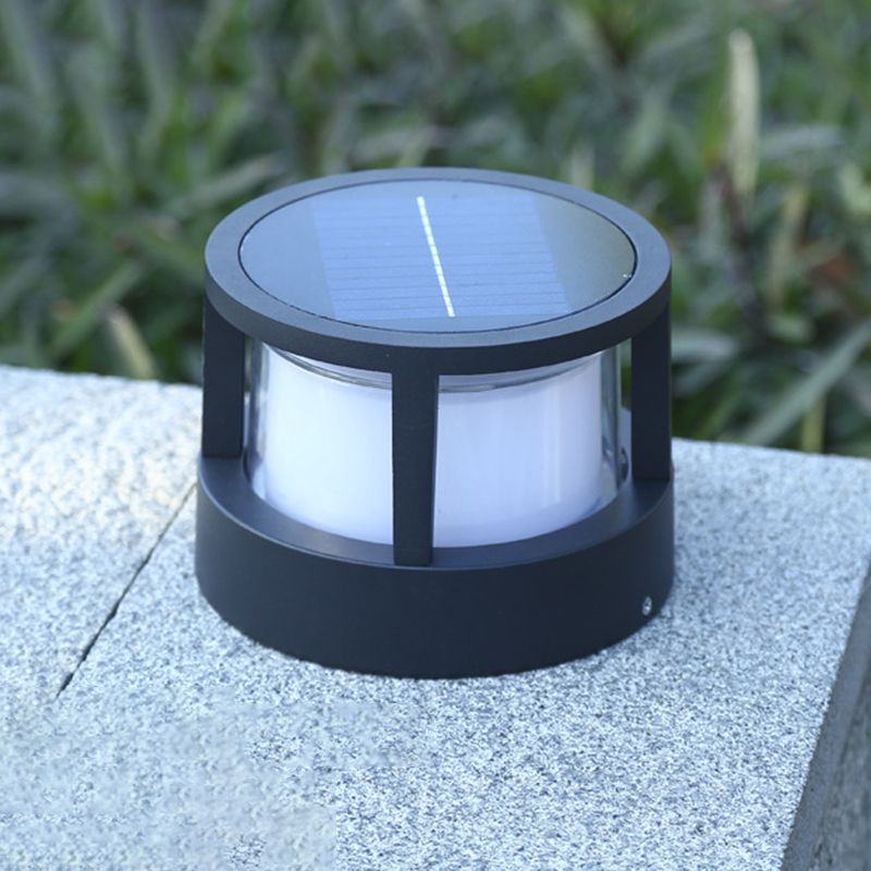 Ray Moderna Lámpara Exterior Metal Cubo Cilindro Metal Patio