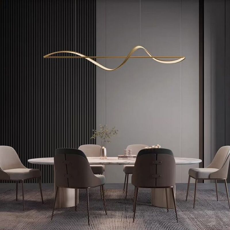 Arisha Diseño Lineal Metal/Acrílico Lámpara Colgante