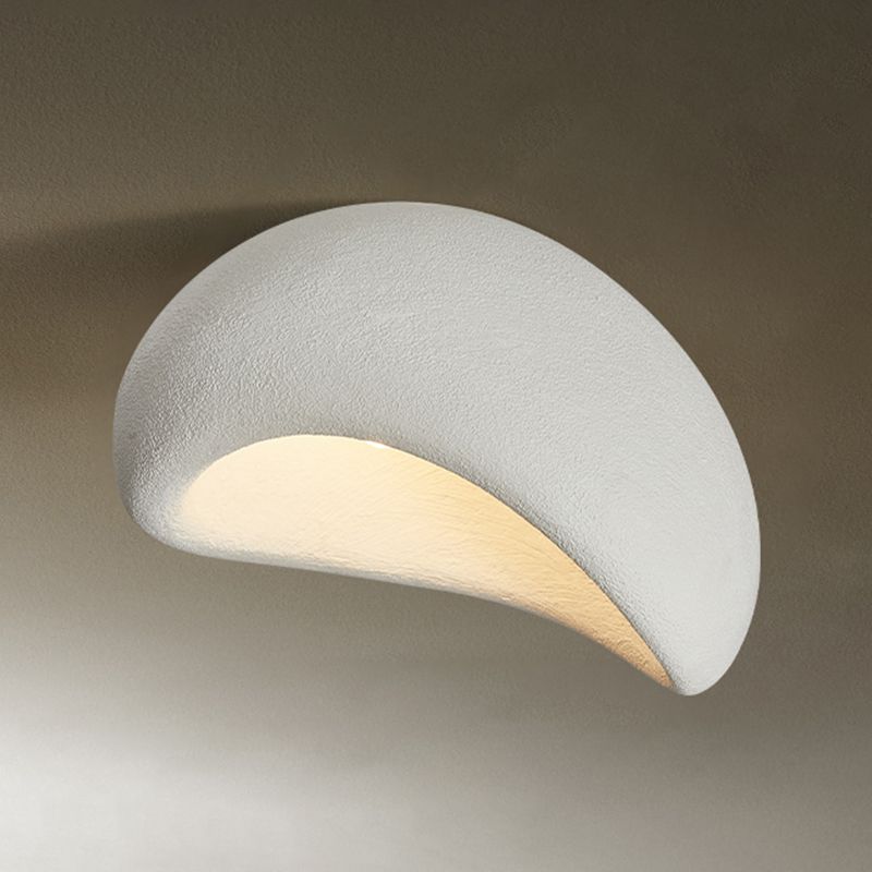 Avi Moderno LED Lámpara de Techo Blanco/Gris Dormitorio/Pasillo Resina