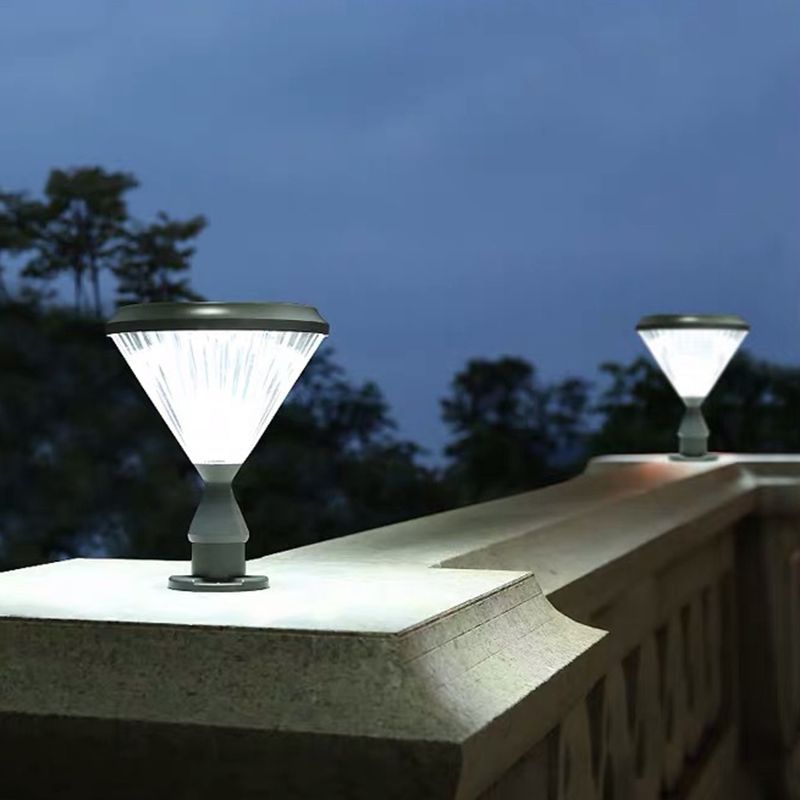 Ray Moderno Lámpara Exterior Diamante Metal Acrílico Patio