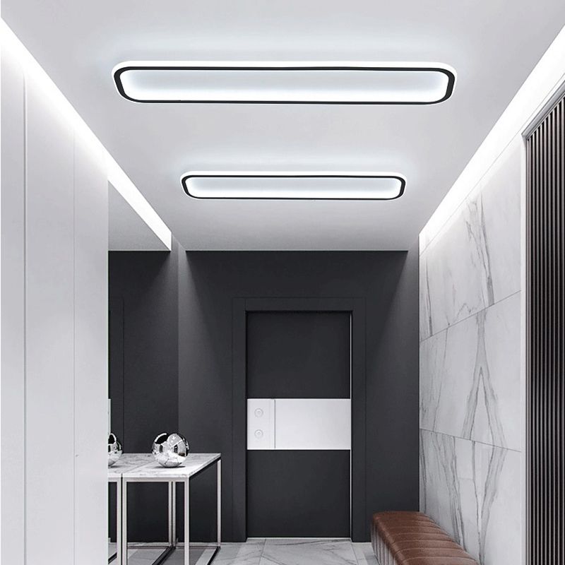 Arisha Lámpara de Techo Minimalista Metal Negro Baño