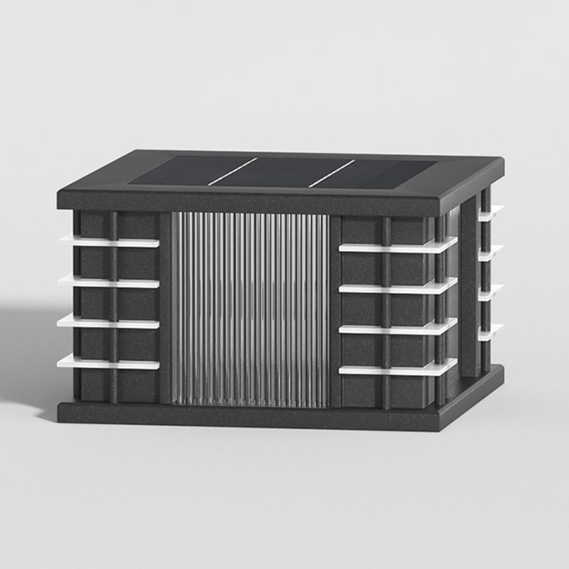 Ray Moderna Lámpara Exterior Cubo Metal Patio Jardín