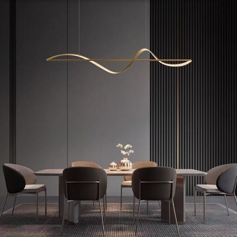 Arisha Diseño Lineal Metal/Acrílico Lámpara Colgante
