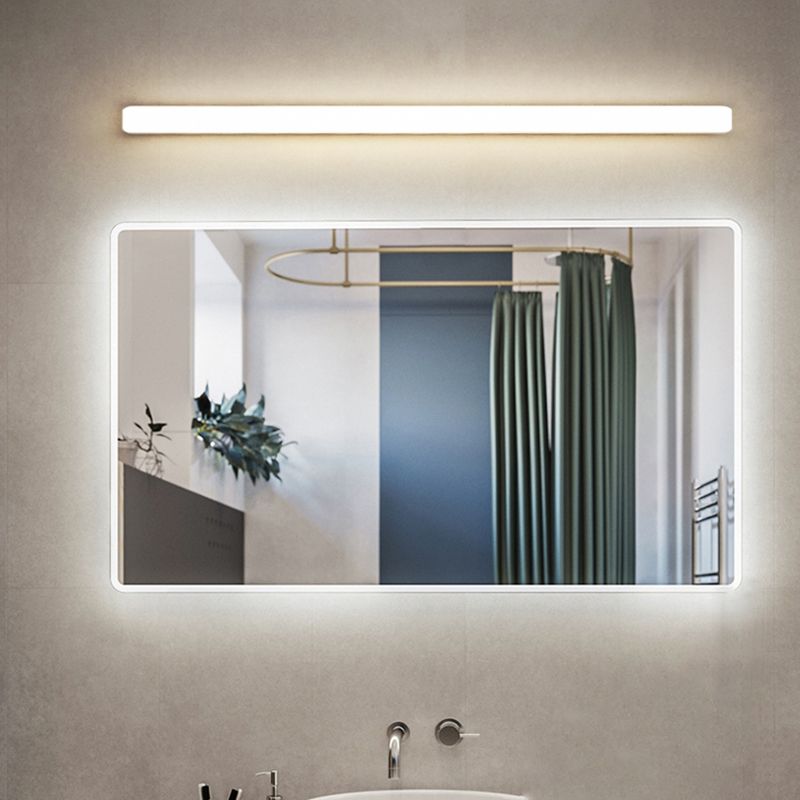 Arisha Moderno Aplique Lineal, Blanco, Baño, Acrílico