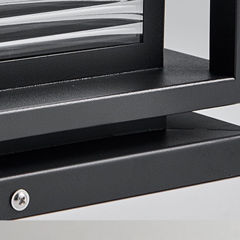 Ray Lámpara Exterior Moderno LED Cubo Metal Vidrio Patio