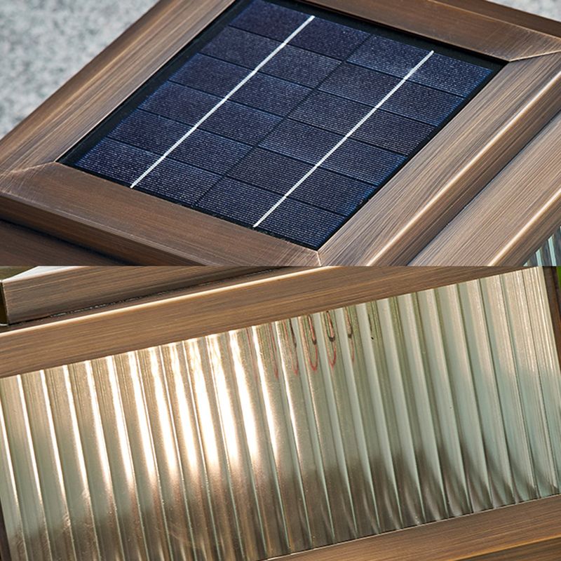 Ray Moderna Lámpara Exterior Cubo Metal Patio Jardín