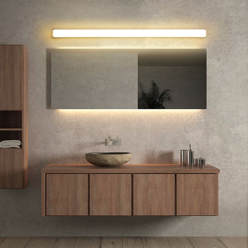 Arisha Moderno Aplique Lineal, Blanco, Baño, Acrílico