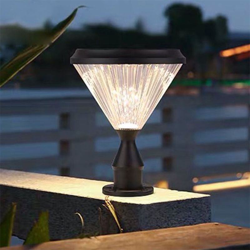 Ray Moderno Lámpara Exterior Diamante Metal Acrílico Patio