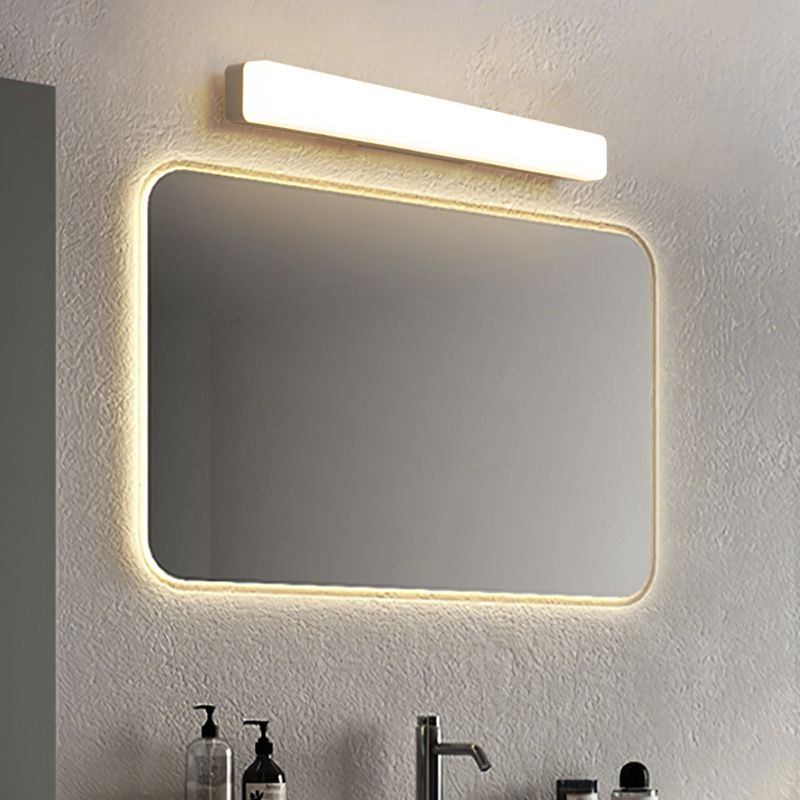Arisha Moderno Aplique Lineal, Blanco, Baño, Acrílico