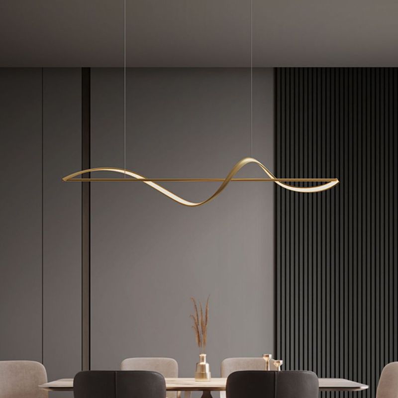 Arisha Diseño Lineal Metal/Acrílico Lámpara Colgante
