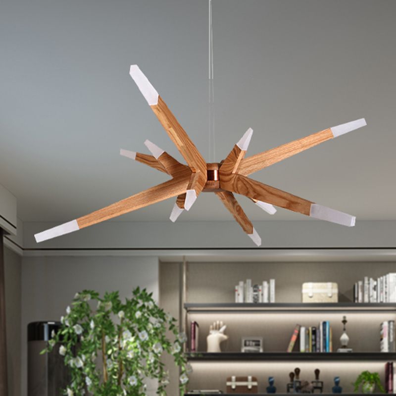 Arisha Moderna Diseño Irregular Madera Lámpara Colgante Madera