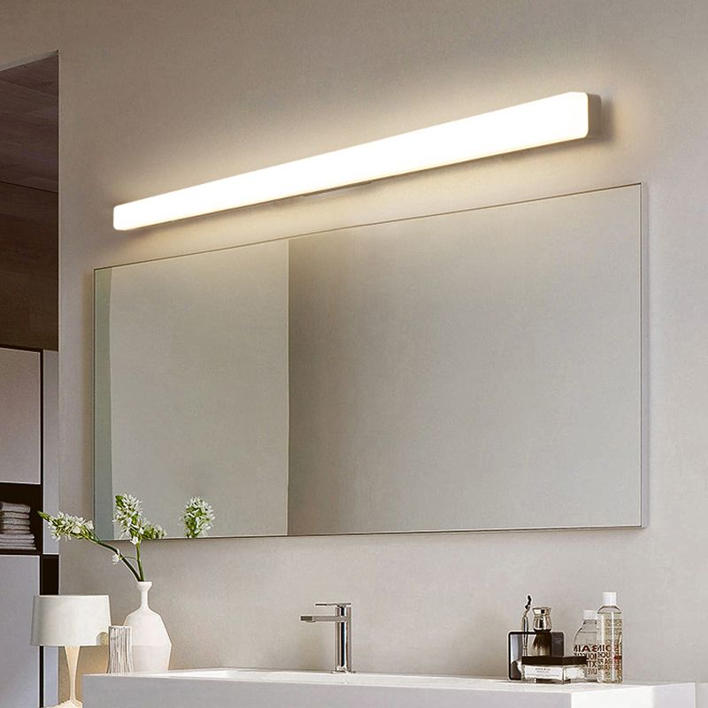 Arisha Moderno Aplique Lineal, Blanco, Baño, Acrílico