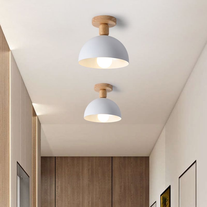 Muto Lámpara de Techo Moderna LED Madera/Metal Salón