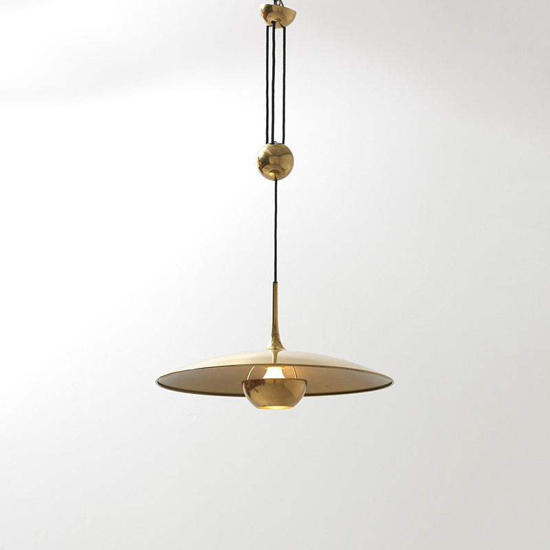 Arisha Minimalista Lineal Metal Lámpara Colgante Dorada