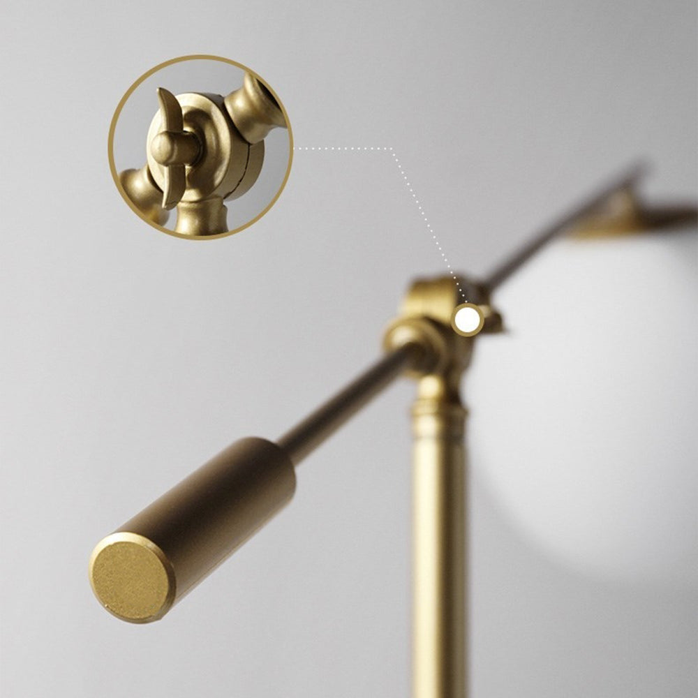 Mira Moderna Simple Metal/Vidrio Lámpara de Pie Oro