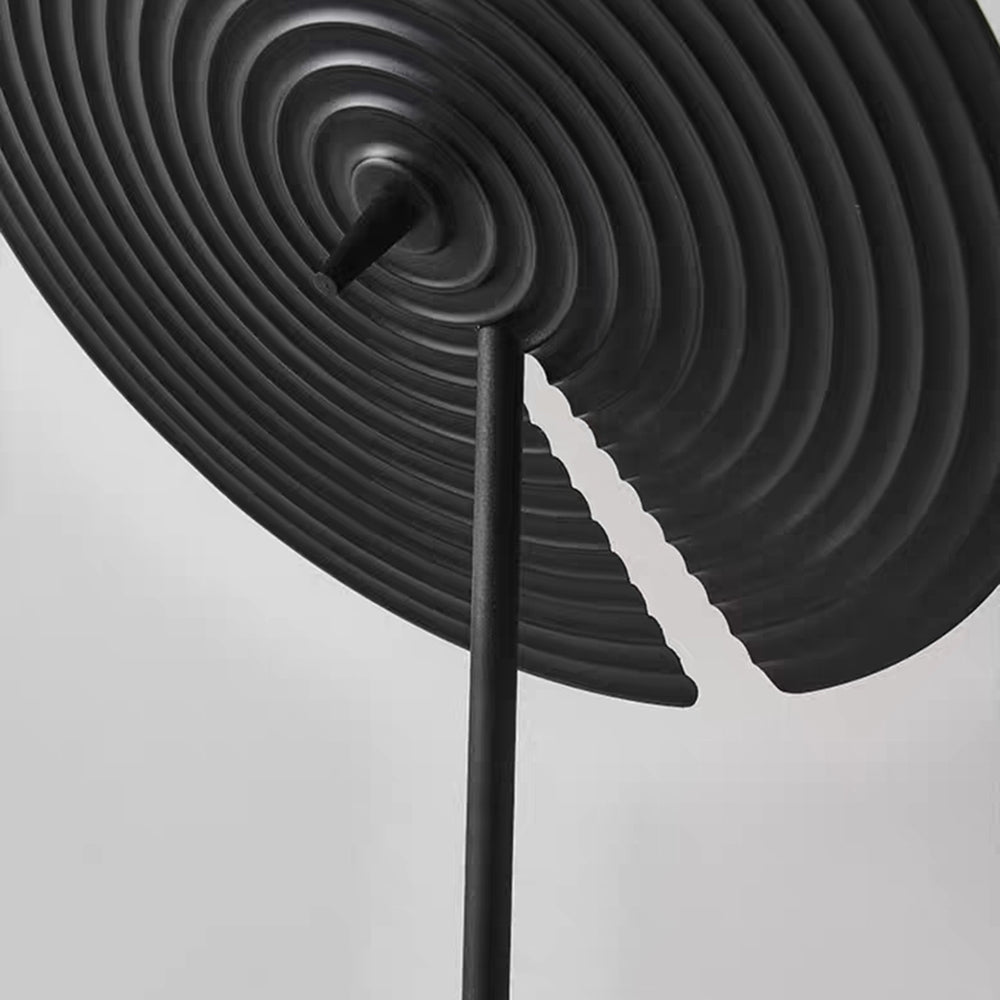 Mira Minimalista Moderna Metal/Aluminio Lámpara de Pie/Mesa Negra