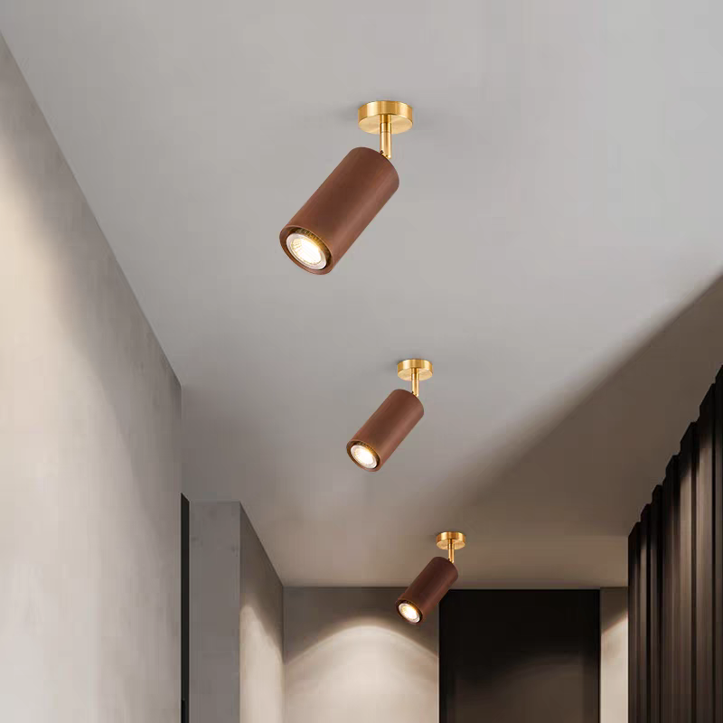 Liora Luz de riel LED de madera