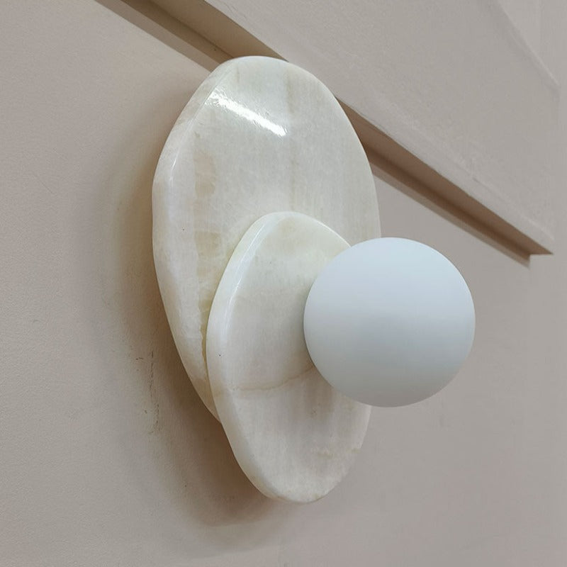 Arisha Francés LED Roca Vidrio Interior Aplique Salón