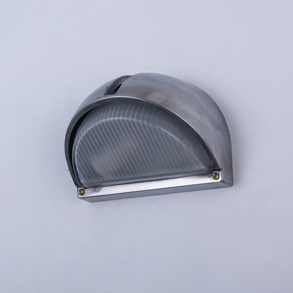Ray Moderno Geométrico Metal LED Aplique de Pared Exterior Plata