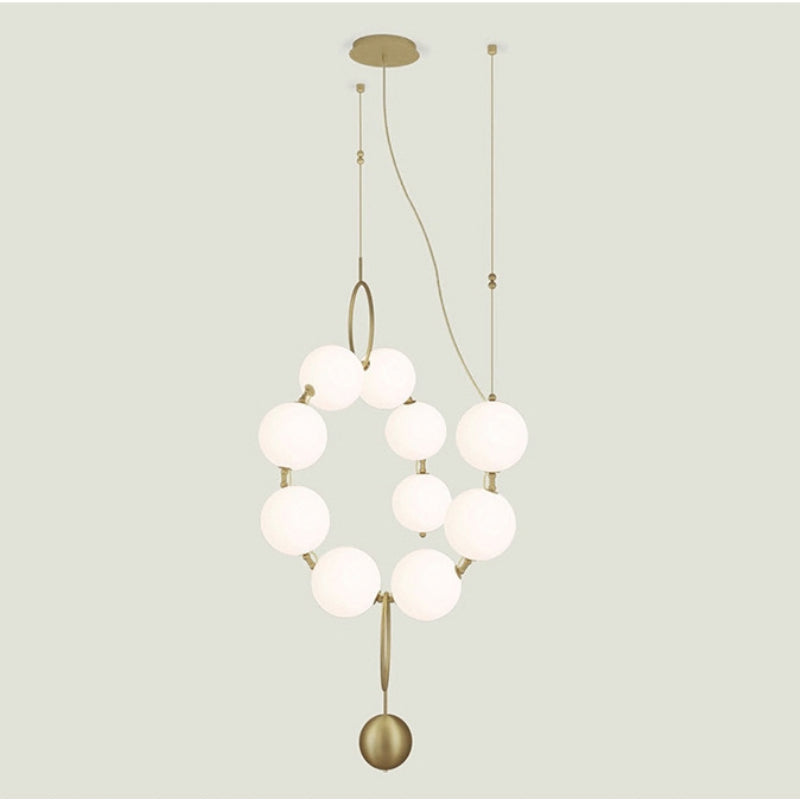 Valentina Diseño Bola Metal/Acrílico Lámpara Colgante Blanca