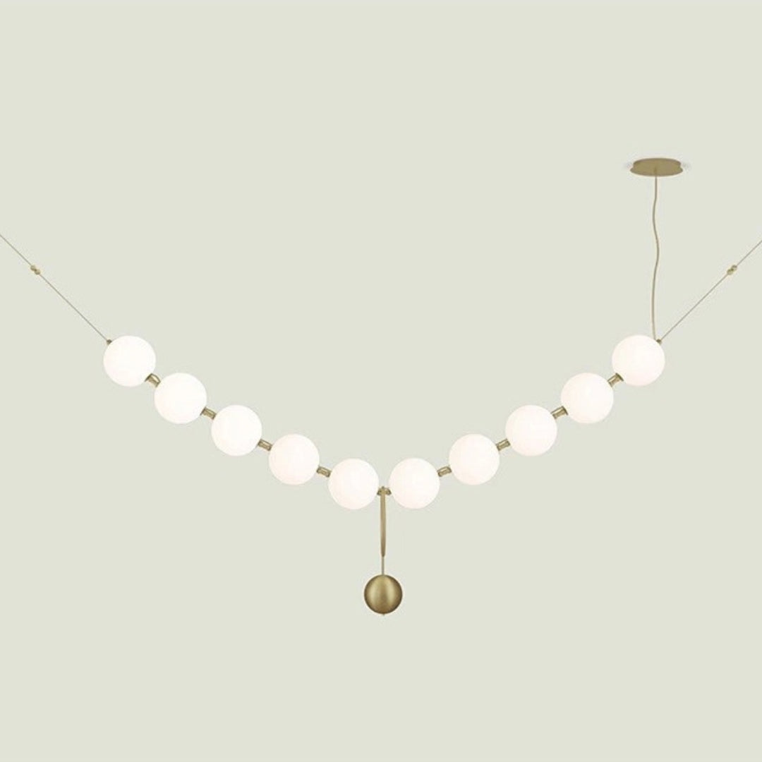Valentina Diseño Bola Metal/Acrílico Lámpara Colgante Blanca