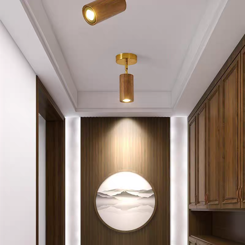 Liora Luz de riel LED de madera