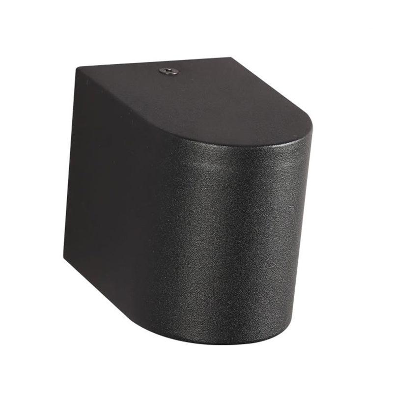 Ray Minimalista Rectangular Metal/Vidrio Aplique de Pared Negro