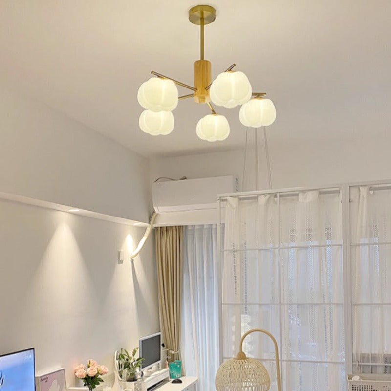 Arisha Creativo LED Metal Madera Lámparas de Araña Salón