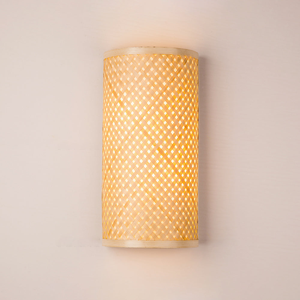Muto Natural Muto/Acrílico LED Aplique de Pared Madera
