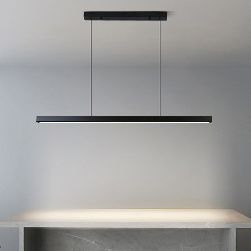 Arisha Minimalista lineal Metal/Madera Lámparas Colgantes Negra/Blanca