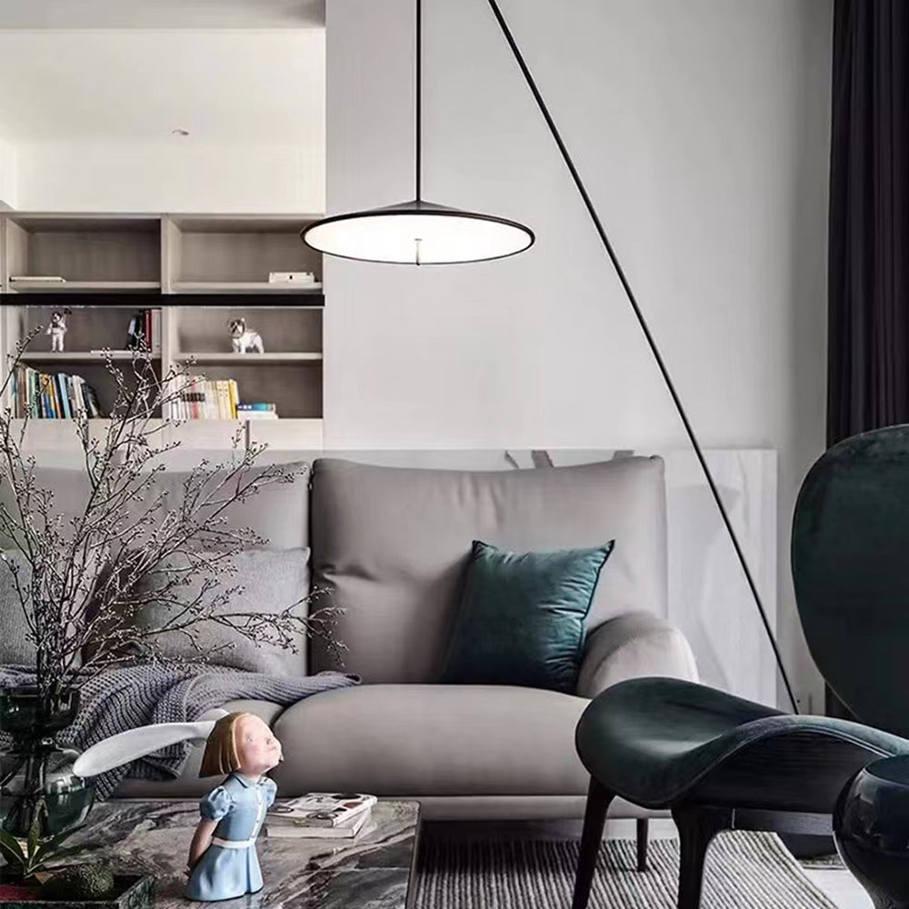 Mira Moderna Minimalista Metal Lámpara de Pie Negro