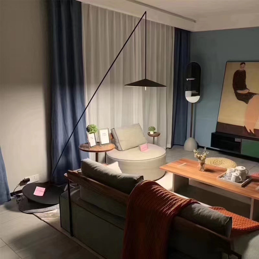 Mira Moderna Minimalista Metal Lámpara de Pie Negro