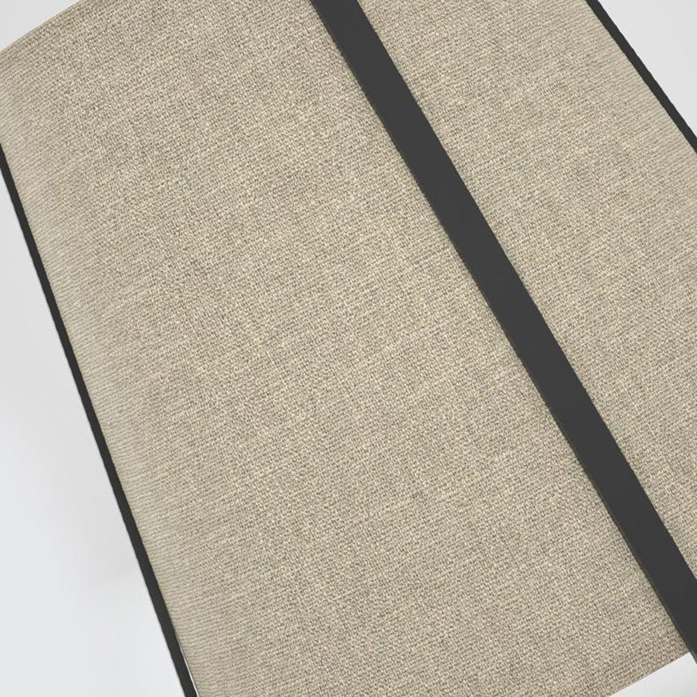 Mira Minimalista Metal/Tela Lámpara de Pie Gris