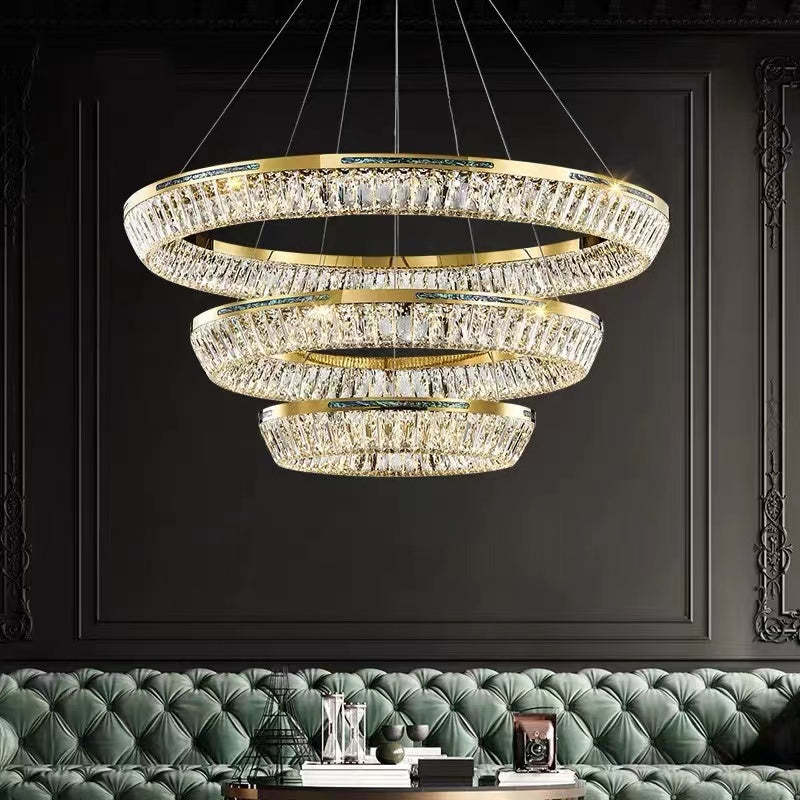 Kristy Candelabro/Lámpara Colgante Metal Cristal