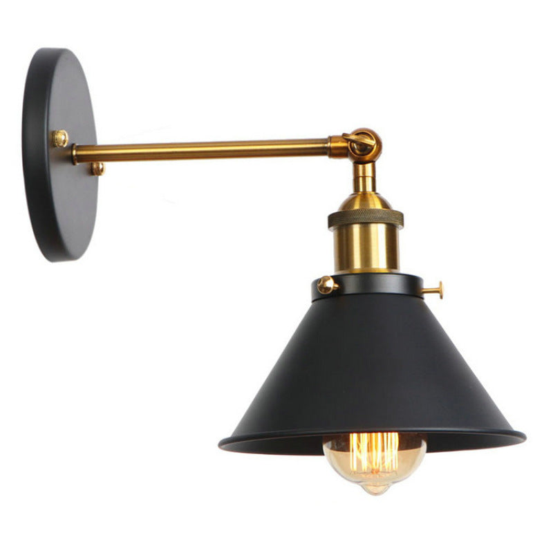Epoch Industrial Domo Metal LED Aplique de Pared Negra/Dorada/Plata