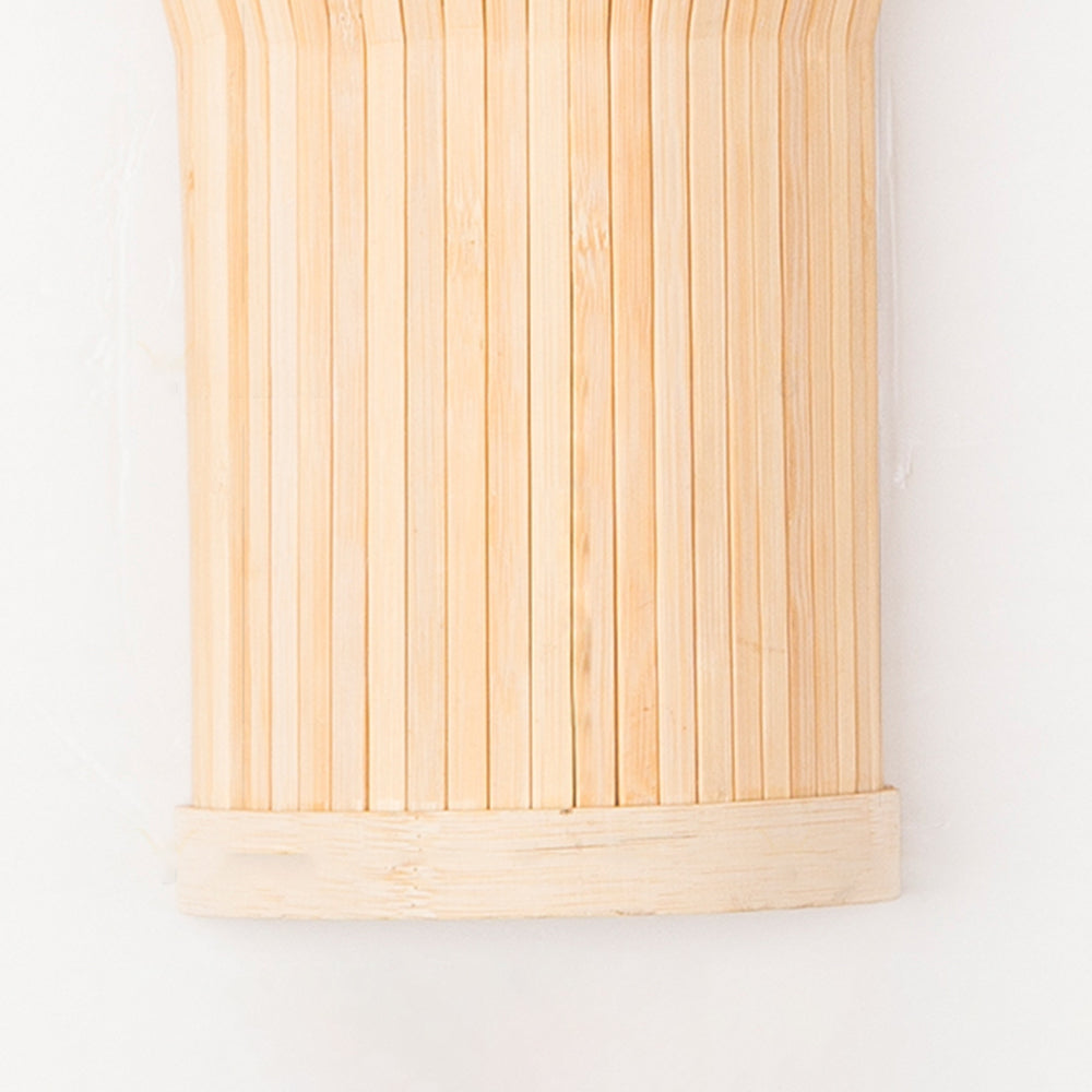 Muto Natural Muto/Acrílico LED Aplique de Pared Madera