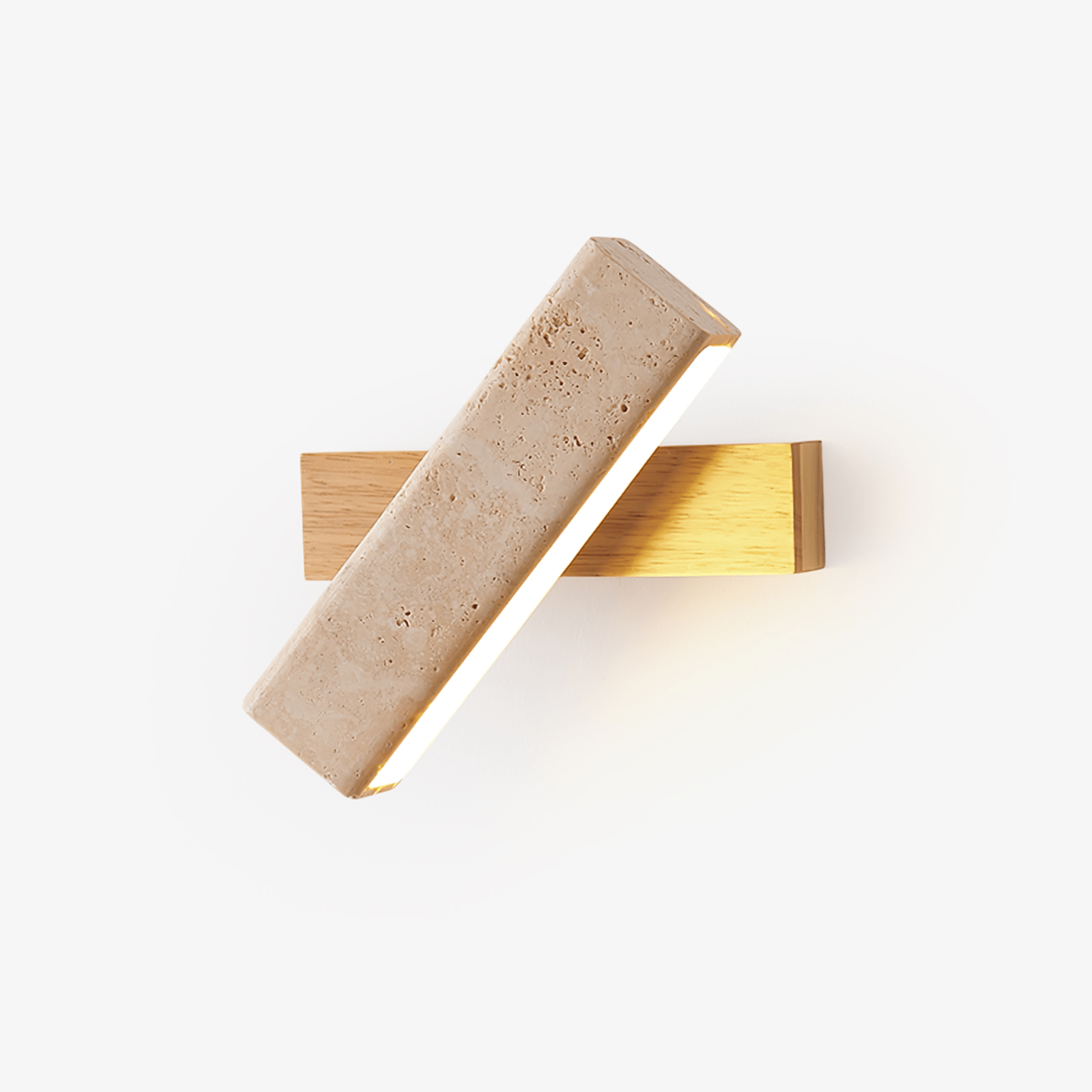 Esorora Rectangular Travertine Wall Light - Letslighting