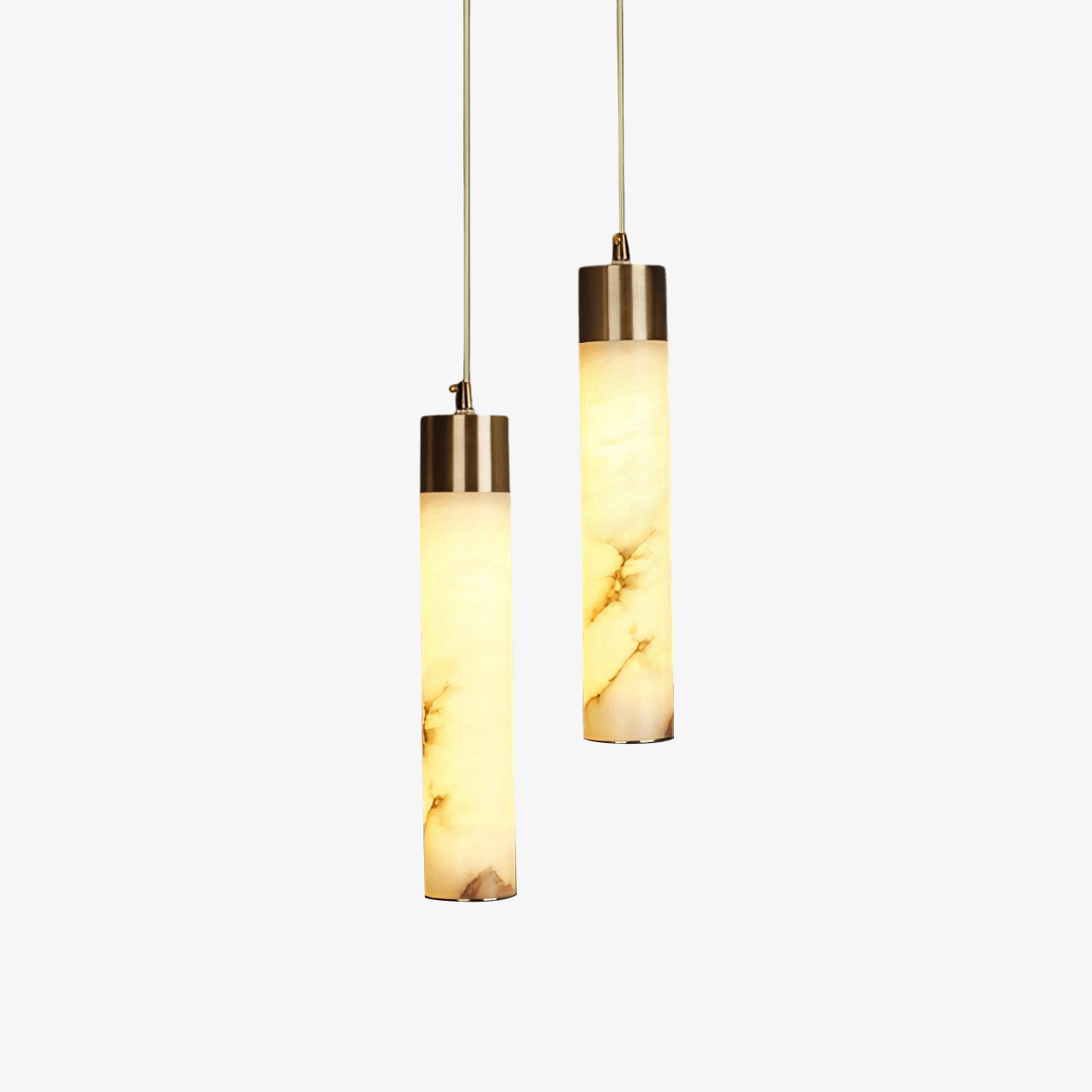 Ulzorila Cylinder Alabaster Pendant Light - Letslighting