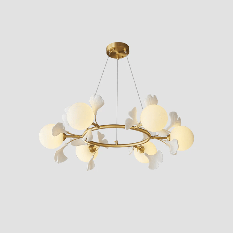 Evenielis Floral Brass Chandelier - Letslighting