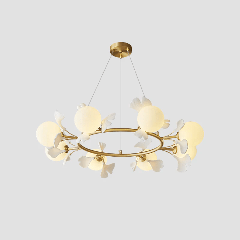 Evenielis Floral Brass Chandelier - Letslighting