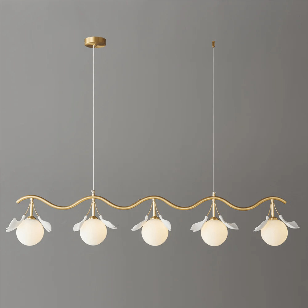 Evenielis Floral Brass Chandelier - Letslighting
