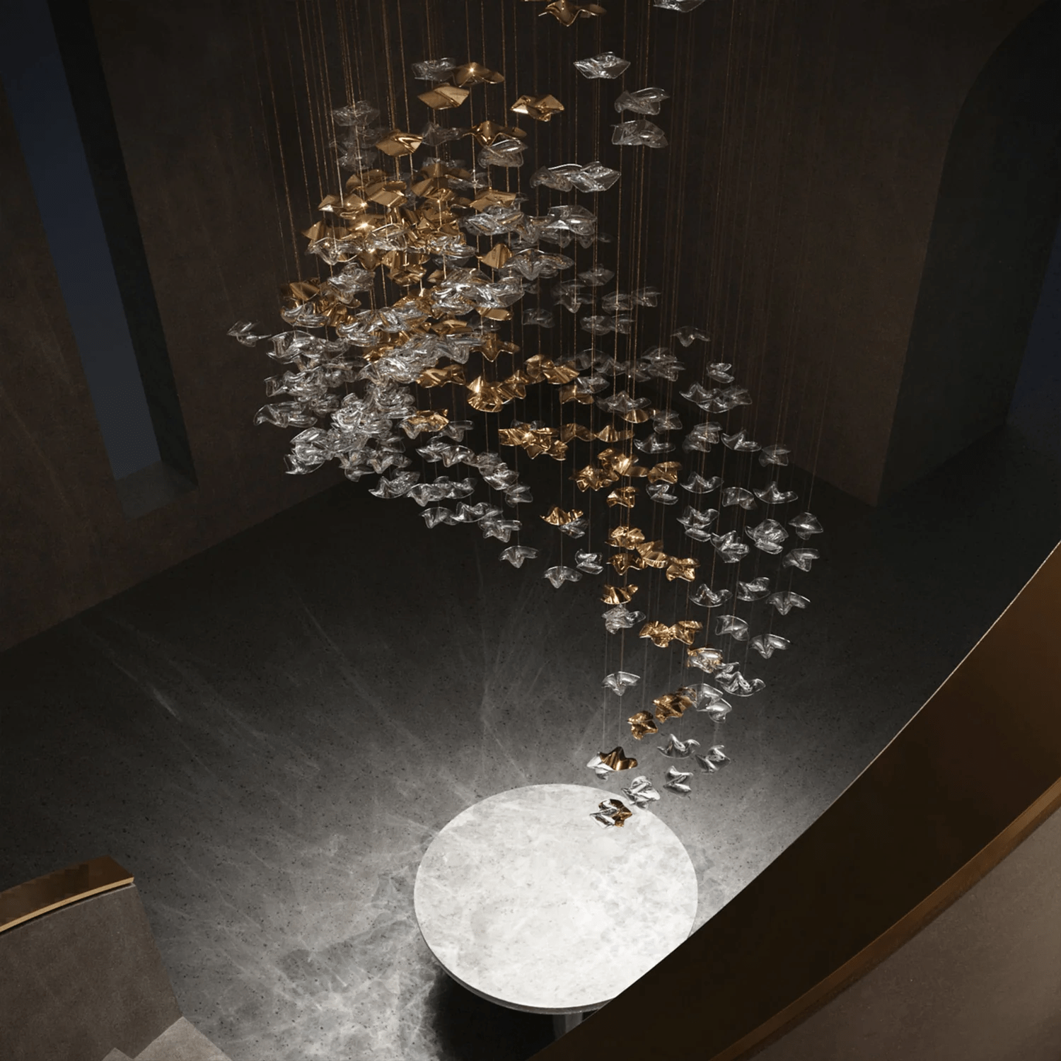 Cezorisra Luxury Brass Linear Chandelier - Letslighting