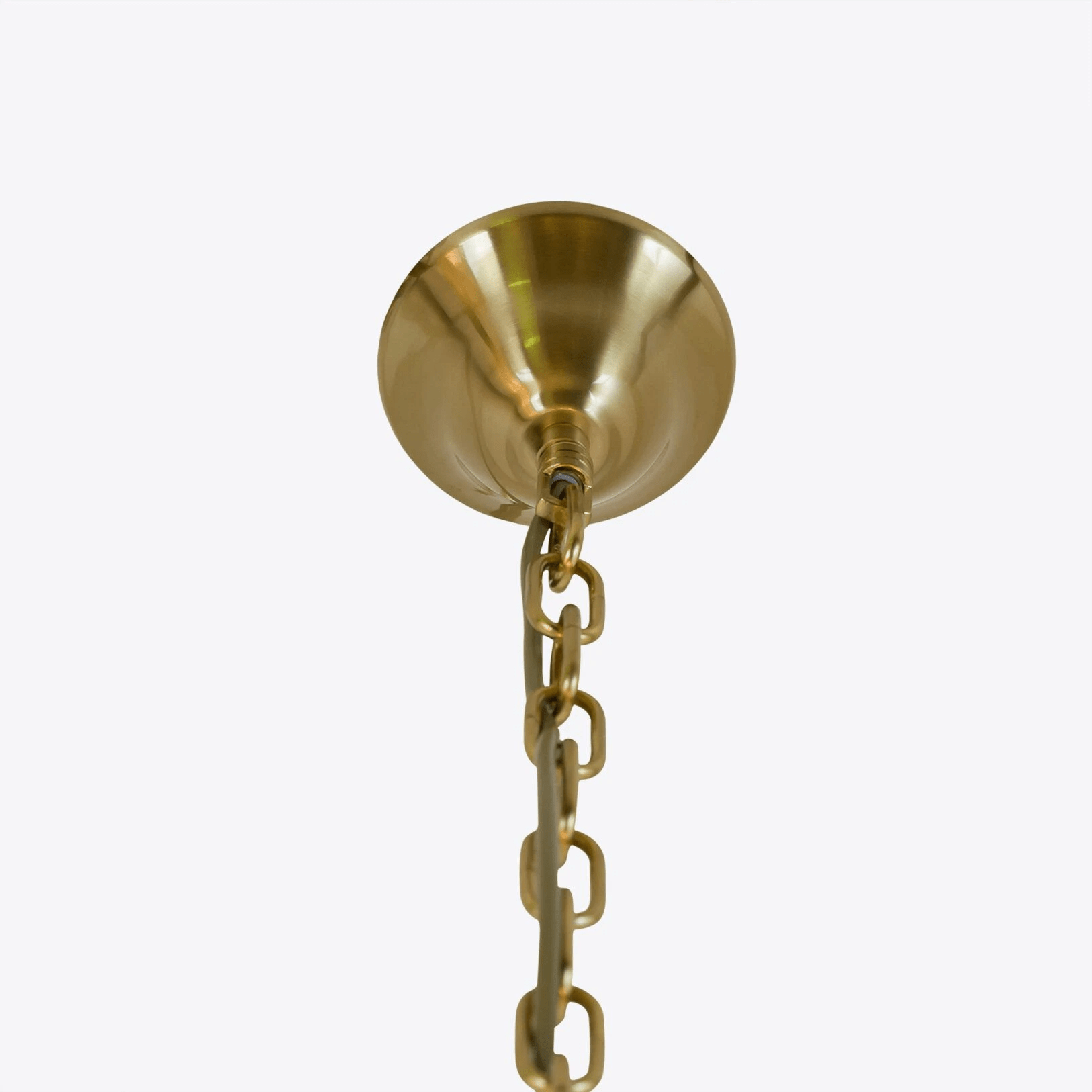 Aurora Chandelier Drum Amber Glass Elegant - Letslighting