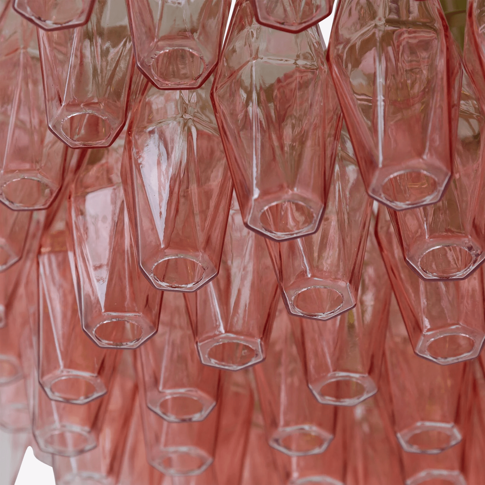 Aurora Chandelier Drum Amber Glass Elegant - Letslighting